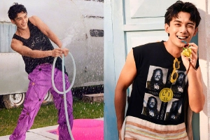 吴磊夏日戏水写真释出 化身海岛阳光少年