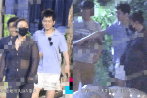 马思纯和小乐外出聚餐 边走边聊气氛融洽