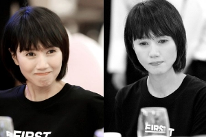 袁泉现身FIRST青年电影展 黑T齐刘海造型可爱减龄