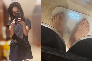 阿娇钟欣潼晒最新自拍照 自曝体重仅91斤