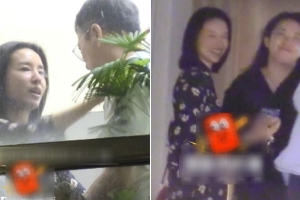 董洁与好友聚餐 获男子拥抱安慰眼含泪