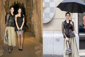 吉娜金智秀看秀合照曝光各有风姿