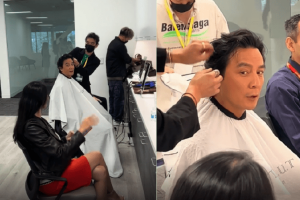 47岁吴彦祖国外理发 熟男气质迷人