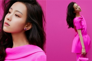 陈都灵生日写真展现粉色俏佳人