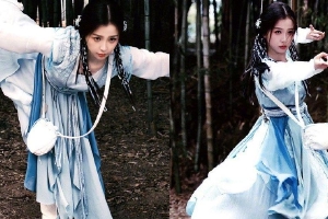 虞书欣晒《仙剑六祈今朝》片场花絮照