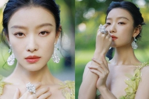 倪妮金鸡奖闭幕式造型写真长裙清新唯美