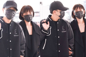 刘恺威和女友李晓峰现身机场