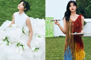 陈妍希穿白色小熊纱裙唯美又童趣