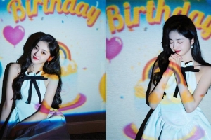 周洁琼生日写真白裙甜美可爱