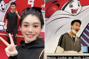 奚梦瑶何猷君赴卡塔尔看世界杯