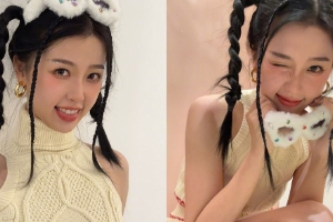 虞书欣晒美照感谢粉丝支持