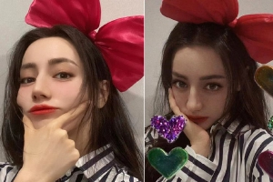 迪丽热巴晒自拍庆祝“乔晶晶”32岁生日