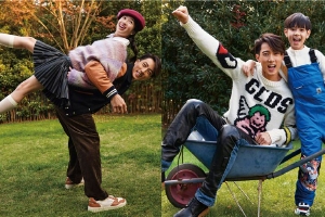 吴尊和儿子女儿互动搞怪温馨