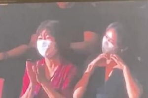 林志玲与婆婆罕同框为黑泽良平加油