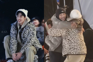 肖战环抱白百何转圈笑容烂漫