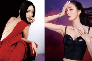 杨幂利落马尾搭配细尾眼妆好酷飒