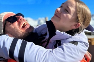 贝克汉姆一家阿尔卑斯山滑雪