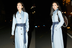 刘诗诗长发飘逸干练精致