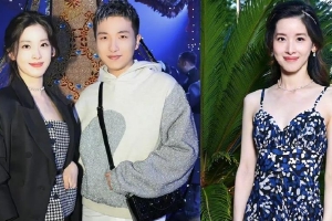 章泽天巴黎时装周与网友合影