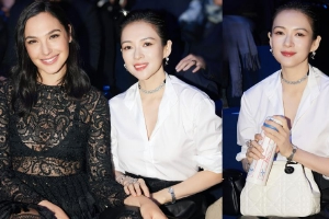 章子怡与盖尔加朵同框气质绝佳