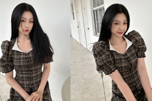 虞书欣晒春日暖棕小调穿搭