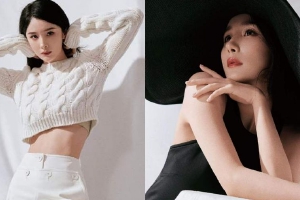 杨幂纯白氛围光影大片造型切换自如