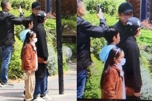网友偶遇邓超孙俪带等等小花逛街温馨