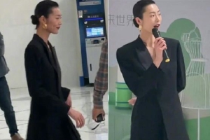 刘雯穿黑丝纤瘦苗条酷似纸片人