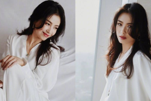 金晨抹胸长裙造型魅力拉满