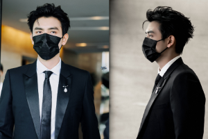 陈飞宇穿黑西装白衬衫贵气优雅