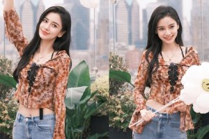 Angelababy笑容灿烂感染力强