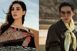 刘诗诗沙漠诗意大片野生晒斑妆个性十足