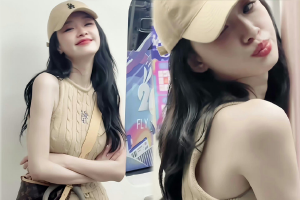 孙怡地铁随拍休闲接地气温柔甜美