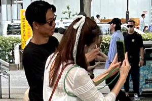 偶遇林志玲夫妇东京街头约会