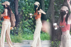 杨幂包挂狐狸和小蜜蜂玩偶好宠粉