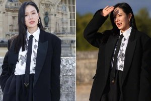 孙艺珍亮相巴黎时装周 产后八个月复出状态佳