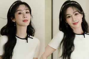 杨紫一袭白裙蔓延无尽温柔 气质优雅