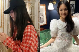 李湘晒女儿侧拍 王诗龄手工礼服价格不菲