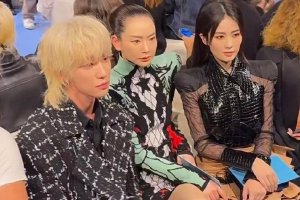 戚薇白鹿徐明浩同框看秀 高颜值组合画面养眼