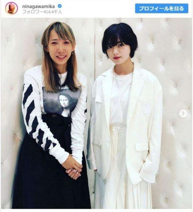 蜷川实花Instagram贴出与举坂46平手友梨奈合影