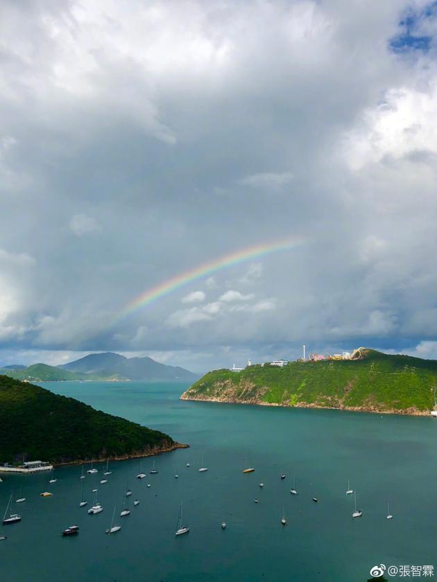 张智霖自家海景