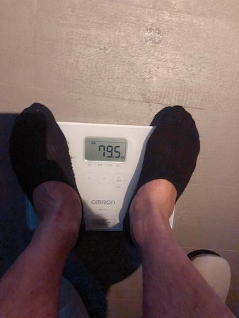 6月3日体重达到79.5KG
