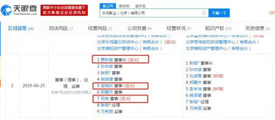 贾跃亭卸任乐视影业董事长 股东包括张艺谋郭敬明