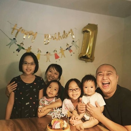 林盛斌结婚将近12年,拥有3女1男