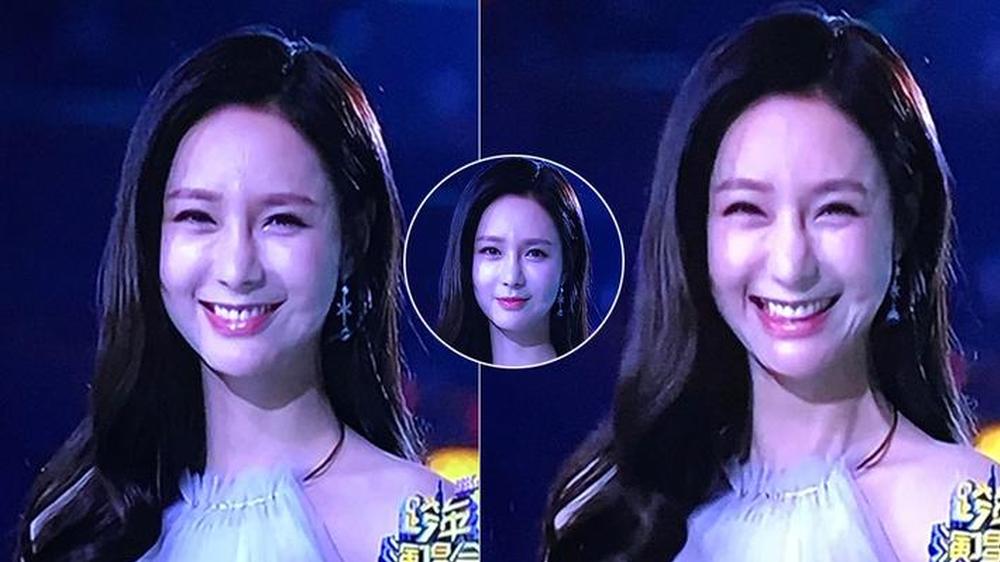 沈梦辰笑容僵硬玩“变脸”