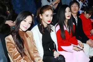 三美争艳！范冰冰李小璐Baby同排坐比美