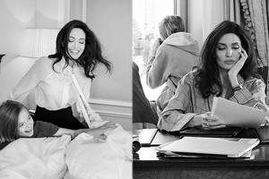 朱莉登封面携女儿出镜 尽显巨星气场