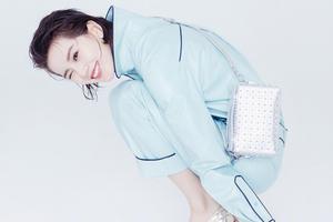 刘诗诗摩登佳人红唇妩媚香肩迷人