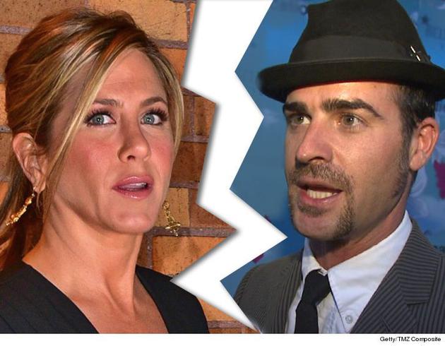 珍妮弗安妮斯顿、贾斯汀瑟鲁斯婚变