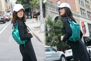 刘芸街拍随性自然 率性演绎街头休闲风